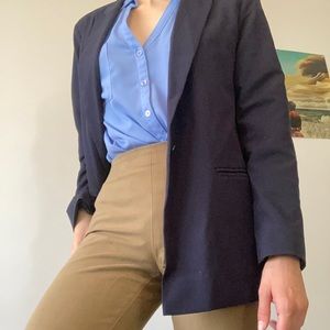 Blue boyfriend blazer